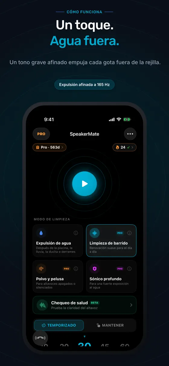Mira SpeakerMate en acción