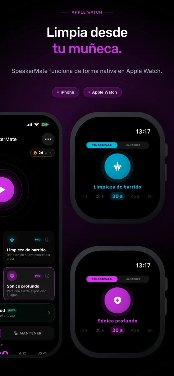 Mira SpeakerMate en acción