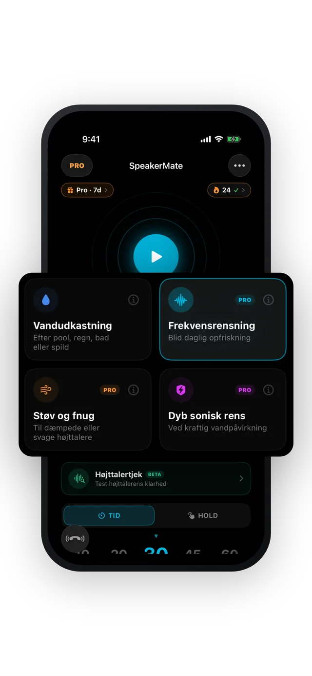 SpeakerMate app — clean your speakers in 30 seconds