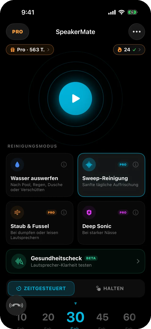 SpeakerMate app — clean your speakers in 30 seconds