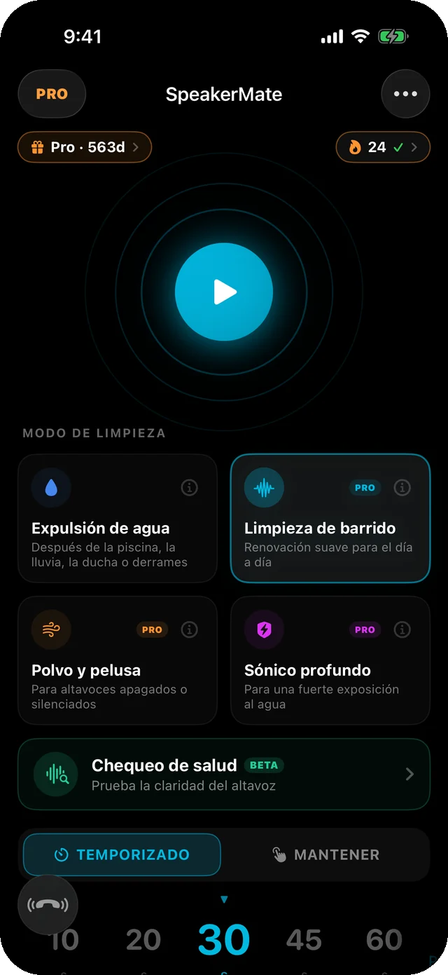 SpeakerMate app — clean your speakers in 30 seconds