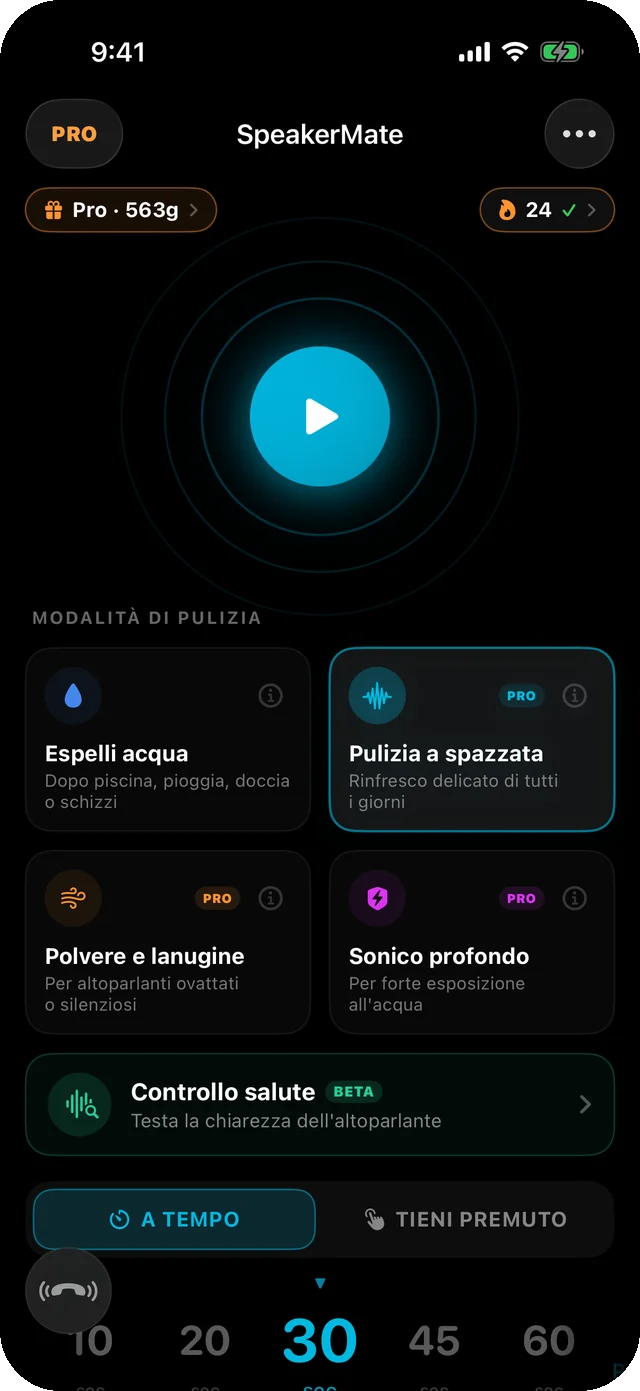 SpeakerMate app — clean your speakers in 30 seconds