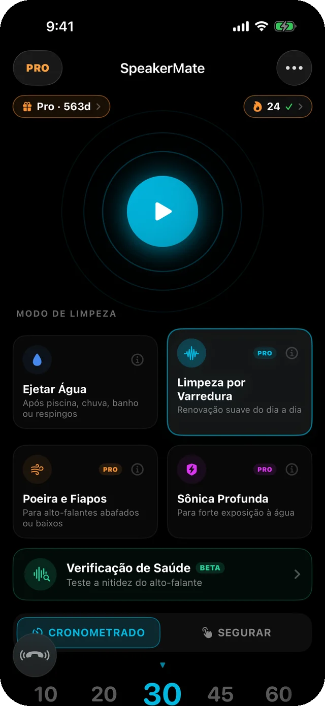 SpeakerMate app — clean your speakers in 30 seconds