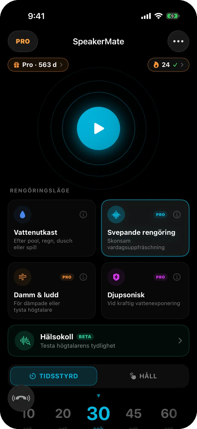 SpeakerMate app — clean your speakers in 30 seconds