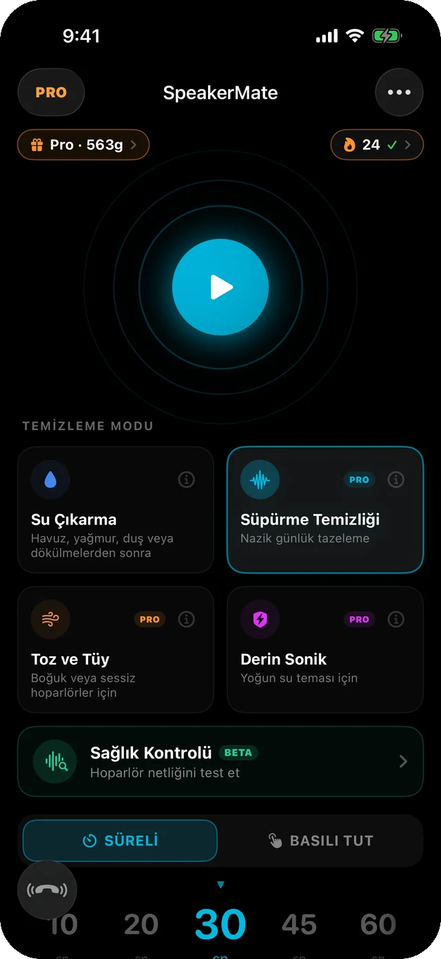 SpeakerMate app — clean your speakers in 30 seconds