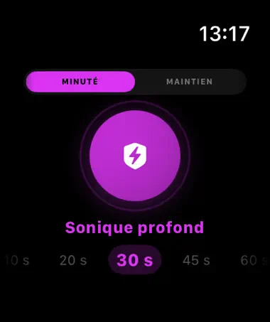 SpeakerMate Apple Watch app cleaning a speaker