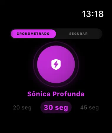SpeakerMate Apple Watch app cleaning a speaker